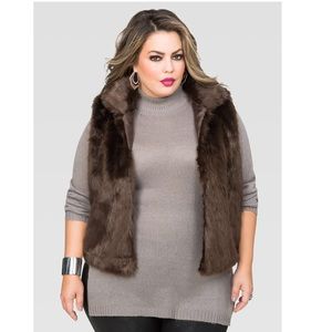 Ashley Stewart Faux Fur Vest